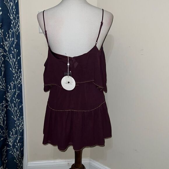 Anthropologie | Anthro La Maison Talulah Ruffle Off-the-Shoulder Dress sz XS - Picture 3 of 7